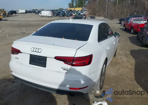 2017 Audi A4 2.0T Ultra Premium из США, поврежденный, VIN WAUGMAF43HA146110